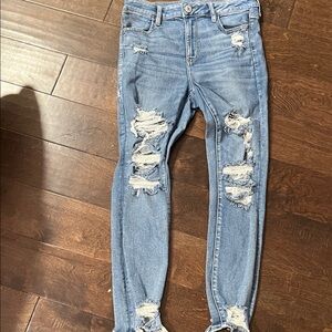 American Eagle Distressed Blue Women's Jeans